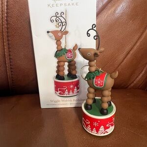 Keepsake Wiggle-Wobble Reindeer Ornament 2010